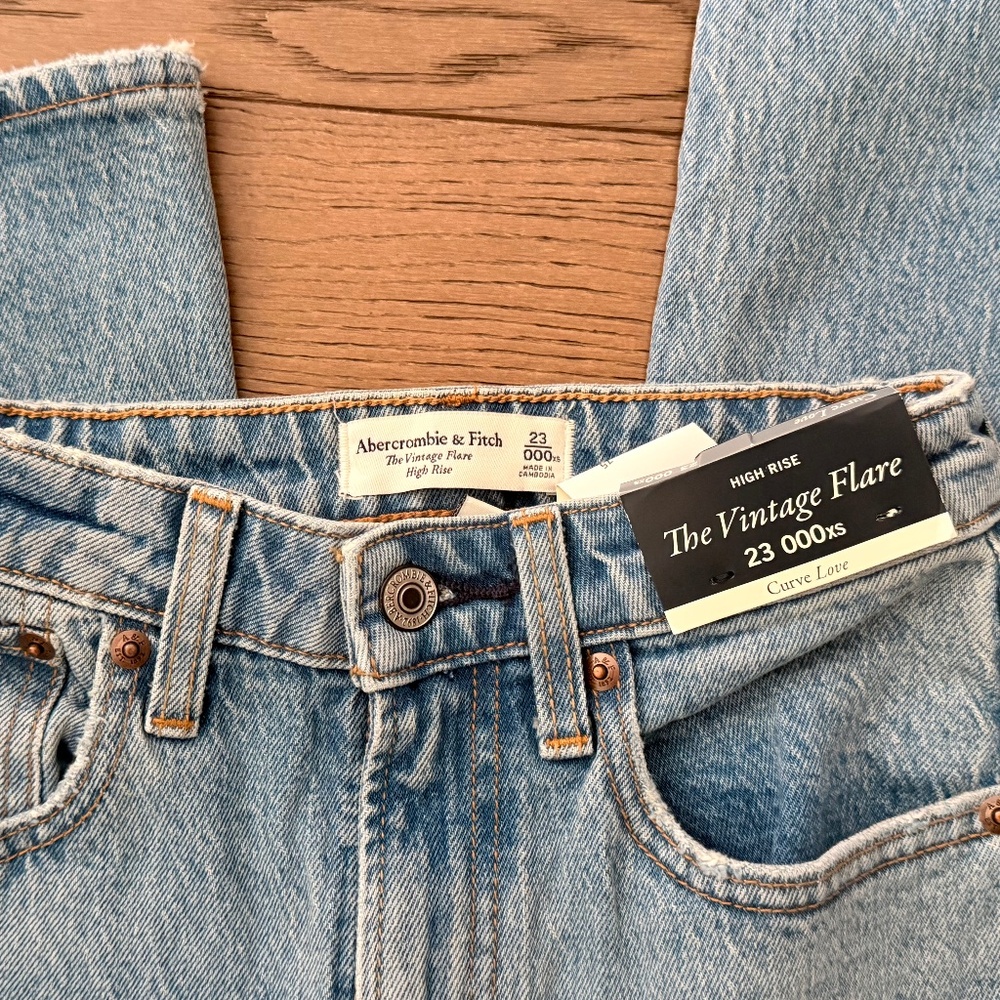 Abercrombie Vintage Flare High Rise Curve Love Jean